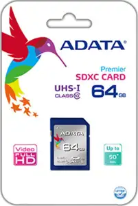 Premier 64 GB SDXC (blau, UHS-I U1, Class 10)