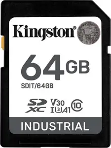 Industrial 64 GB SDXC (black, UHS-I U3, Class 10, V30, A1)
