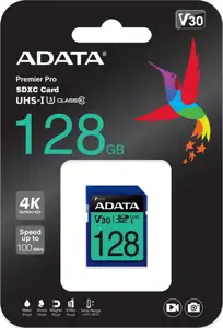 Premier Pro 128 GB SDXC (UHS-I U3, Class 10, V30)