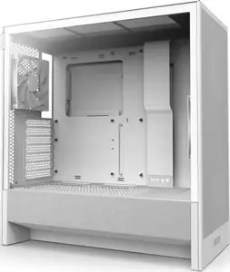 Kućište H5 Flow (2024), White, Tempered Glass, CC-H52FW-01