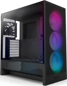Kućište H5 Flow RGB (2024), Black, Tempered Glass, CC-H52FB-R1