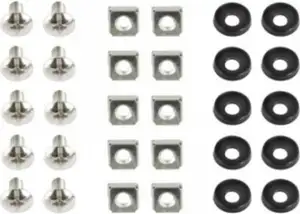Gembird 19'' rack mounting set (bolt, nut, washer), 10 pcs set