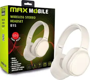 MAXMOBILE SLUŠALICE BLUETOOTH B15 HEADSET stereo Beige