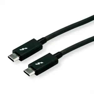 Roline USB-C Thunderbolt3 kabel, M/M, 2.0m, crni