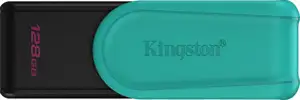 Kingston Technology DataTraveler 128GB Portable USB 3.2 Gen 1 Exodia S (Black/Turquoise)