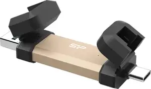Silicon Power DS72 USB flash drive 1 TB USB Type-A / USB Type-C 3.2 Gen 2 (3.1 Gen 2) Gold
