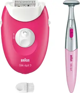 Epilator Braun Silk-épil 3-276, pink/bijeli