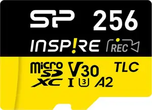 Memory card Silicon Power Inspire 256 GB MicroSDXC V30 UHS-I U3 A2 4K + adapter (SP256GBSTXLA2V1NSP)