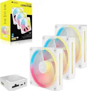 CORSAIR iCUE Link LX120-R RGB Starter Kit - case fan - reverse blade