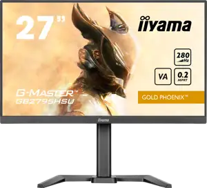 27inch Fast VA Gaming G-Master Gold Phoenix Free Sync Premium 1920x1080 at280Hz 300cd 4000:1 HDMI DP Speakers USB Black Tuner 15cm Height Stand