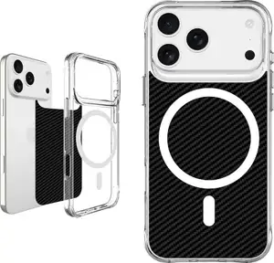 MM TPU IPHONE 17 PRO MAX DROP-PROOF PURE MAGSAFE clear/ black