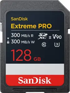 128 GB SDXC CARD SanDisk Extreme PRO UHS-II V90