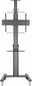 Gembird TVS-70T-02 Aluminum TV floor stand with caster wheels, 37