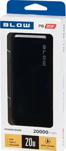 Power Bank 20000mAh QC+PD 20W + lightning PB20E