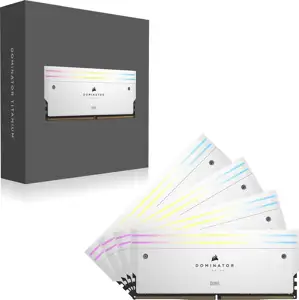 DIMM 64 GB DDR5-6000 (4x 16 GB) Quad-Kit (white, CMP64GX5M4B6000C36W, Dominator Titanium, INTEL XMP)