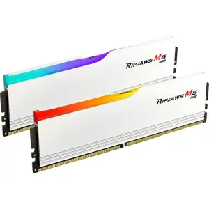DIMM 64 GB DDR5-6400 (2x 32 GB) Dual-Kit (white, F5-6400J3239G32GX2-RM5RW, Ripjaws M5 RGB, INTEL XMP)