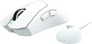 Razer DeathAdder V4 Pro - Wireless Esports Gaming Mouse - White Edition