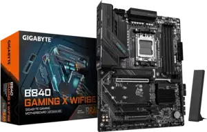 Matična ploča Gigabyte B840 Gaming X WiFi 6E, DDR5, SATA3, USB 3.2 Gen2, DP, 2.5GbE, Wi-Fi 6E, AM5, ATX