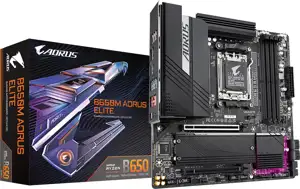 Matična ploča Gigabyte B650M AORUS ELITE, DDR5, SATA3, USB 3.2 Gen2x2, DP, 2.5GbE, AM5, mATX