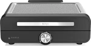 Električni roštilj i plancha Ninja Sizzle GR101EU, crni, 1450 W, površina 37×28 cm