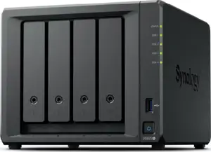 Synology DiskStation DS925+ Tower, 4-Bays 3.5'' SATA HDD/SSD, 2 x M.2 2280 NVMe SSD slot, CPU AMD Ryzen V1500B 4-core 2.2 GHz, 4 GB DDR4 ECC SODIMM, 2x RJ-45 2.5 GbE LAN Port; 2x USB 3.2; 1 xUSB Type-