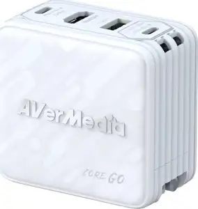 Punjač AVerMedia Ladedock Core GO (GC313), bijeli, 100W GaN, HDMI
