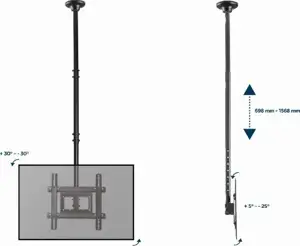 Gembird CM-70ST-01 TV mount/stand 177.8 cm (70