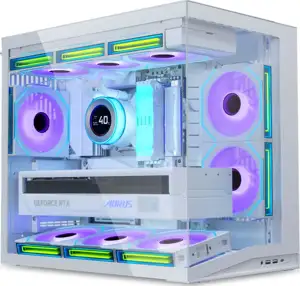 Case Lian Li O11 Dynamic Mini V2, ATX, Midi-Tower, Tempered Glass, White