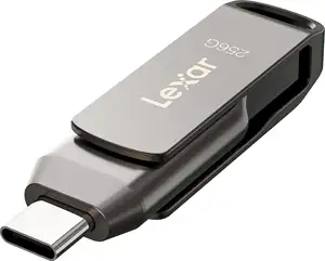 USB Flash Drive Lexar JumpDrive Dual Drive D400, 256GB, USB 3.1 Type-C, 130 MB/s