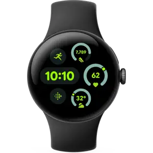 Pixel Watch 3 (black, 41mm, WiFi, Sportarmband in Obsidian)
