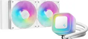 AIO Liquid Cooler DeepCool LE240 WH V2, 240mm, ARGB, White