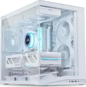 Case Lian Li O11 Dynamic Mini V2 Flow, ATX, Midi-Tower, Tempered Glass, White