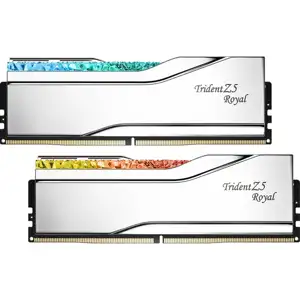 DIMM 32 GB DDR5-7600 (2x 16 GB) Dual-Kit (silver, F5-7600J3646G16GX2-TR5S, Trident Z5 Royal, INTEL XMP)