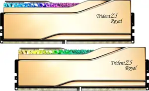 DIMM 32 GB DDR5-7200 (2x 16 GB) Dual-Kit (gold, F5-7200J3445G16GX2-TR5G, Trident Z5 Royal, INTEL XMP)