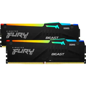 DIMM 32 GB DDR5-6800 (2x 16 GB) Dual-Kit (black, KF568C34BBEAK2-32, FURY Beast RGB, INTEL XMP, AMD EXPO)