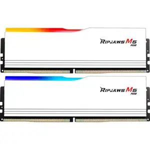 DIMM 32 GB DDR5-6000 (2x 16 GB) Dual-Kit (white, F5-6000J3040F16GX2-RM5RW, Ripjaws M5 RGB, INTEL XMP)