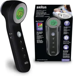 Termometar Braun No touch + touch, crni, BNT400BWE