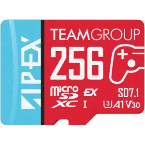 APEX SD7.1 256 GB SDXC (rot/blau, MicroSD Express)