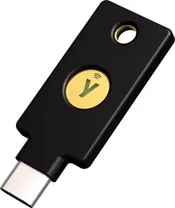 USB authenticator Yubico Security Key C NFC, FIDO2 U2F, USB-C, black