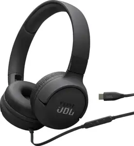 JBL Tune 520 USB-C wired headphones, black