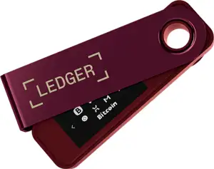 Ledger Nano S Plus Crypto Hardware Wallet, Crimson Magenta