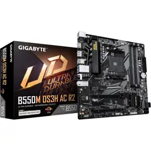 GIGABYTE Mainboard B550M DS3H AC R2 - Micro ATX - Socket AM4 - AMD B550
