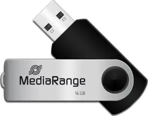 Flexi-Drive 16 GB (black/silver, USB-A 2.0)