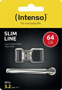 Slim Line 64 GB (black, USB-A 3.2 Gen 1)