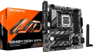 GIGABYTE Mainboard B840M DS3H WIFI6 - Micro ATX - Socket AM5 - AMD B840