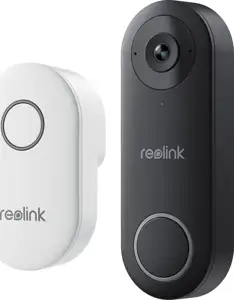 Reolink D340W - 5MP Video Doorbell with Chime, 2.4/5 GHz Wi-Fi, Person Detection, Two-Way Audio, Works with NVRs