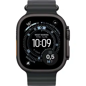 Apple Watch Ultra 3 Titanium Cellular 49mm Schwarz (Ocean Armband schwarz)