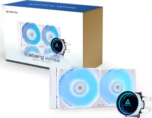 Chieftec Iceberg 240mm A-RGB water cooling for INTEL/AMD processors, white
