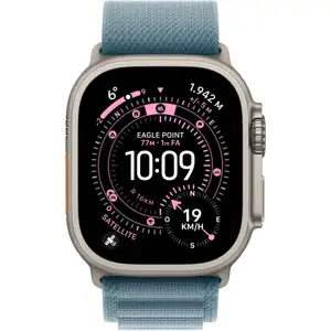 Apple Watch Ultra 3 Titanium Cellular 49mm Natur (Alpine Loop hellblau) Large