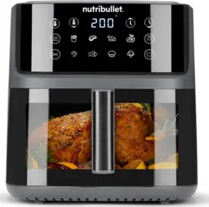 Friteza Nutribullet CRISPLITE VISION, crno/srebrna, 2 000 W, spremnik 8 L